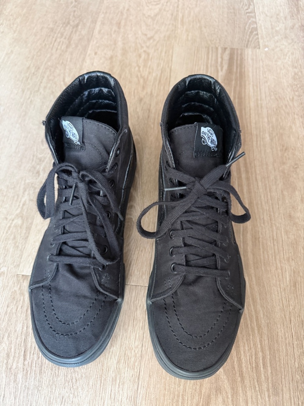 Vans Sk8 Hi Triple Black Men’s 8 | Women’s 9.5 - Picture 6 of 8